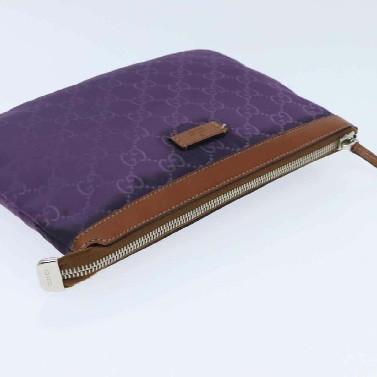 Gucci GG canvas Purple Canvas Clutch Bag