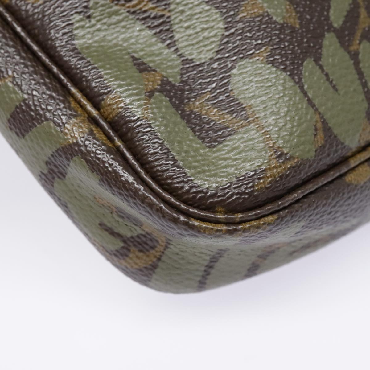 Louis Vuitton Pochette Accessoire Brown Canvas Clutch Bag