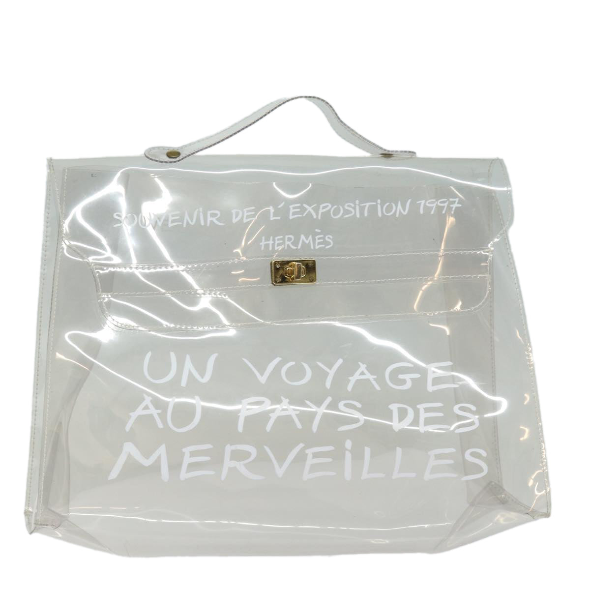 Hermès Kelly Transparent Vinyl Hand Bag