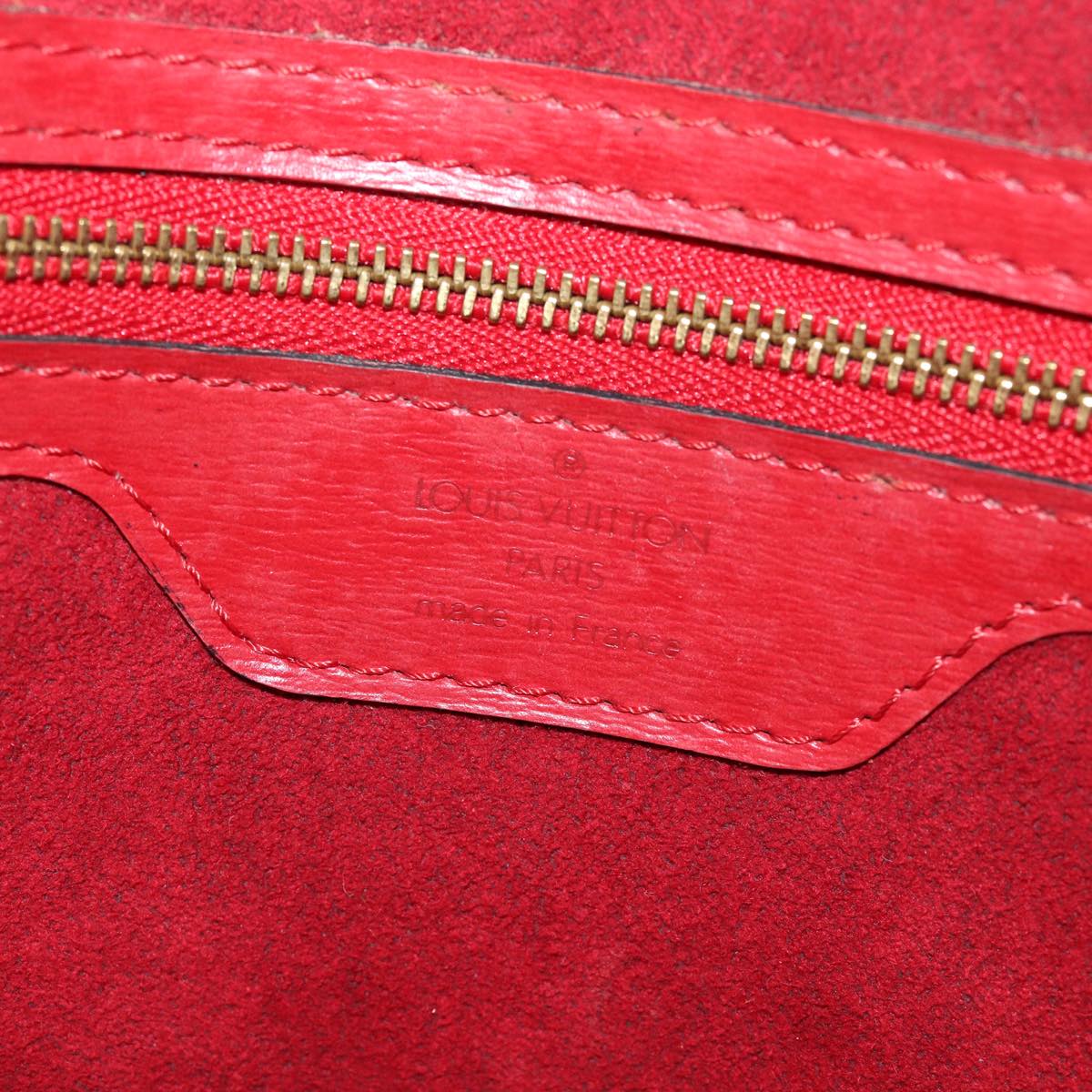 Louis Vuitton Saint Jacques Red Leather Shoulder Bag