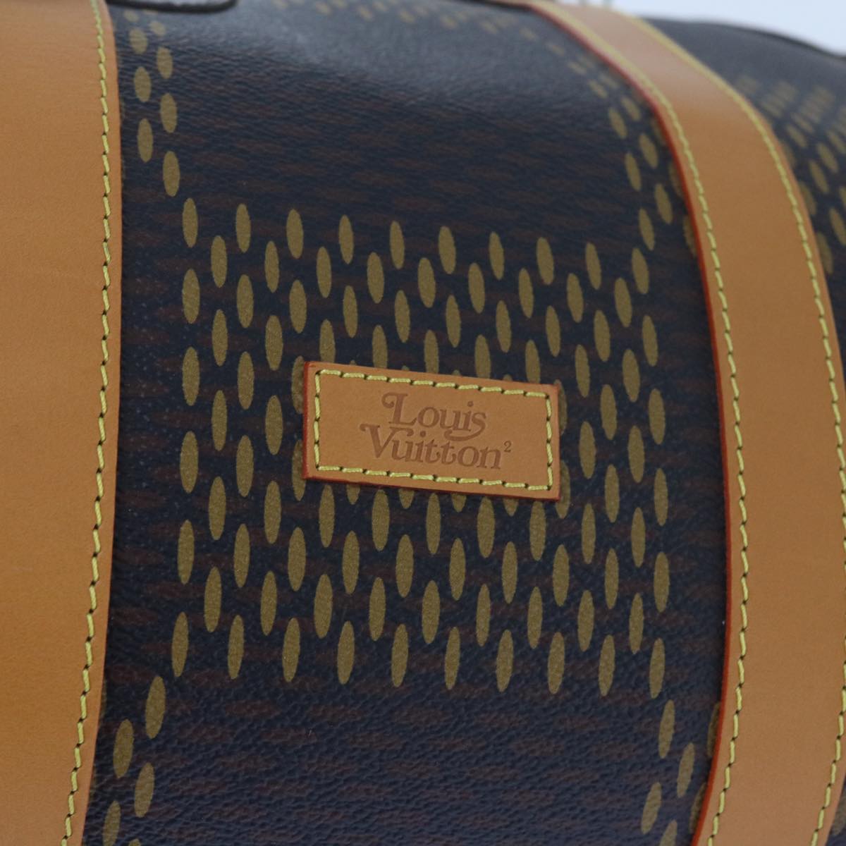 Louis Vuitton Keepall Bandouliere 50 Brown Canvas Travel Bag