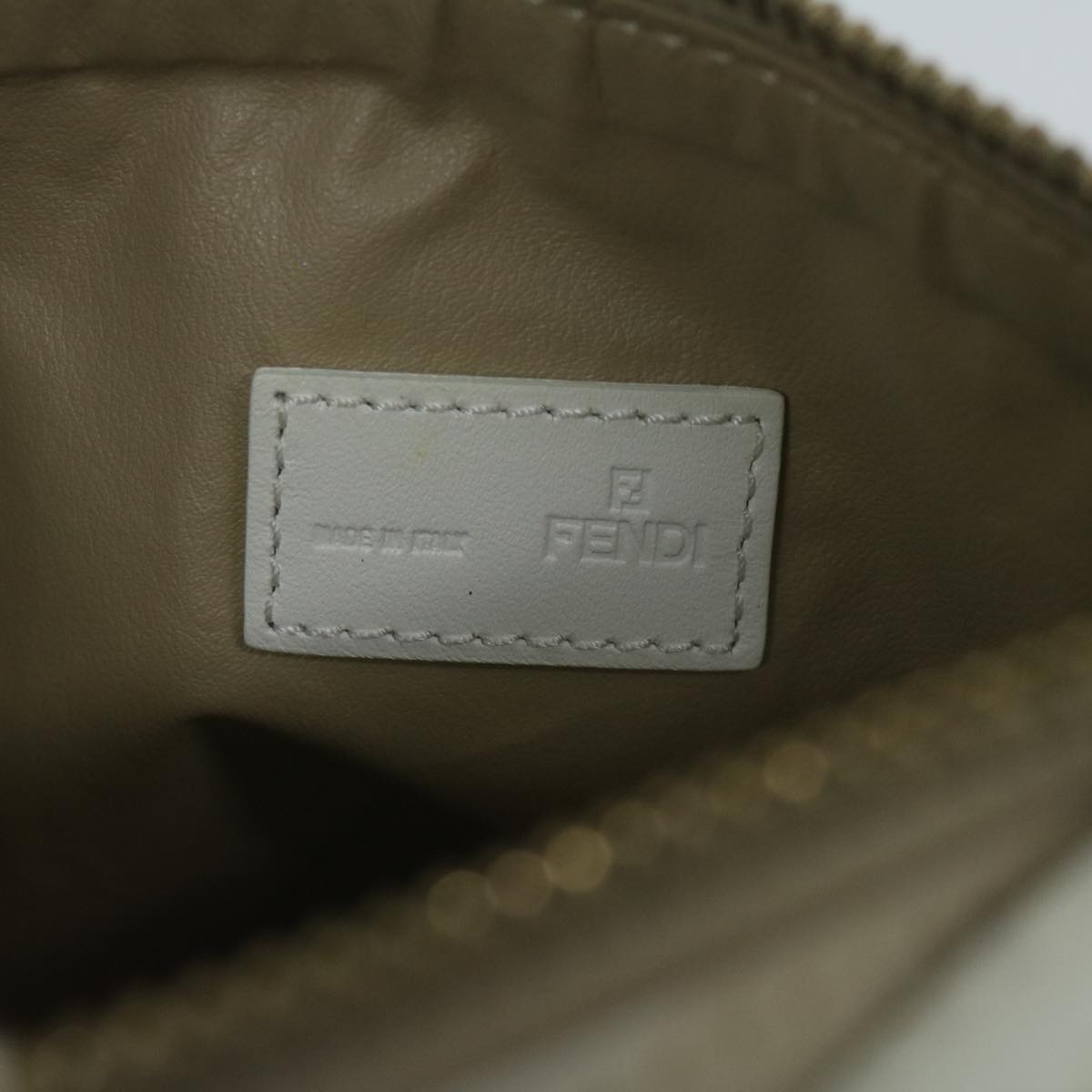 Fendi Beige Canvas Hand Bag