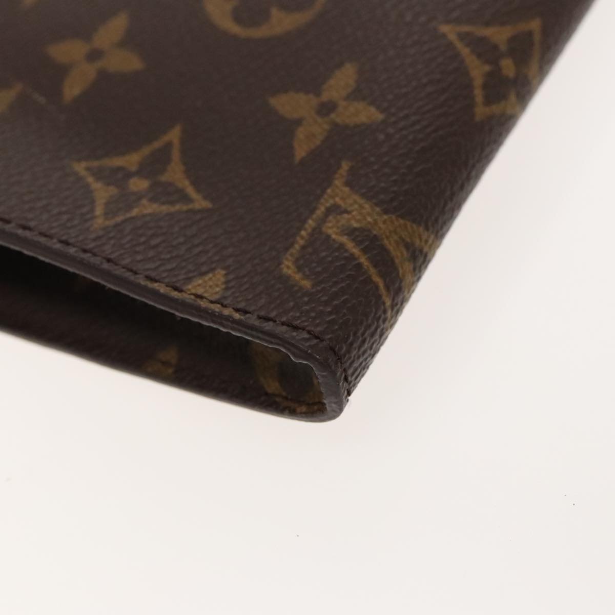 Louis Vuitton Pochette Accessoire Brown Canvas Clutch Bag