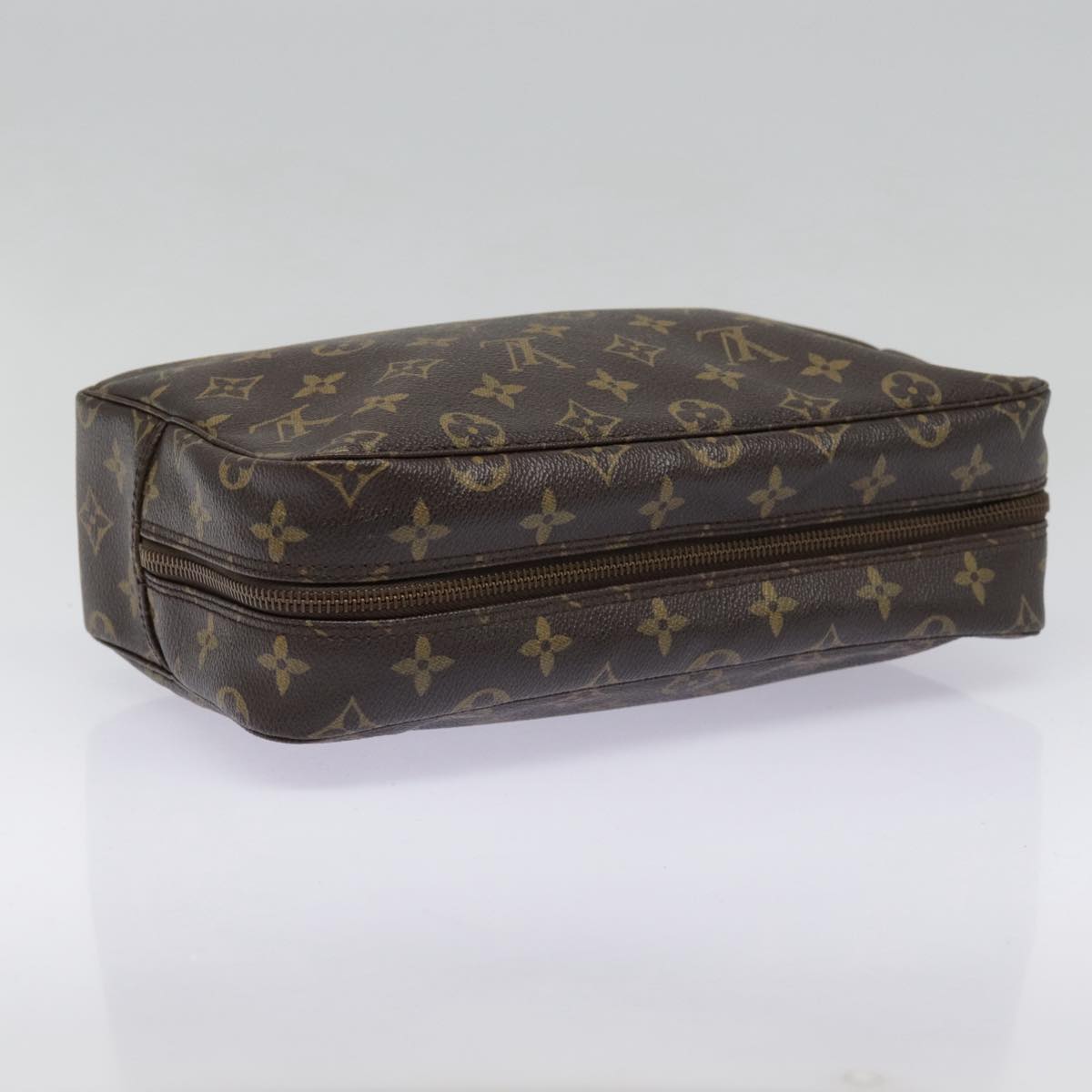 Louis Vuitton Trousse Toilette 28 Brown Canvas Clutch Bag