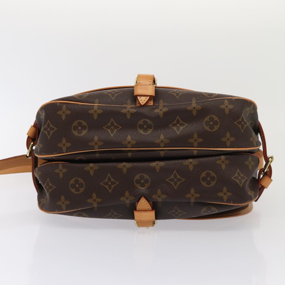 Louis Vuitton Saumur Brown Canvas Shoulder Bag