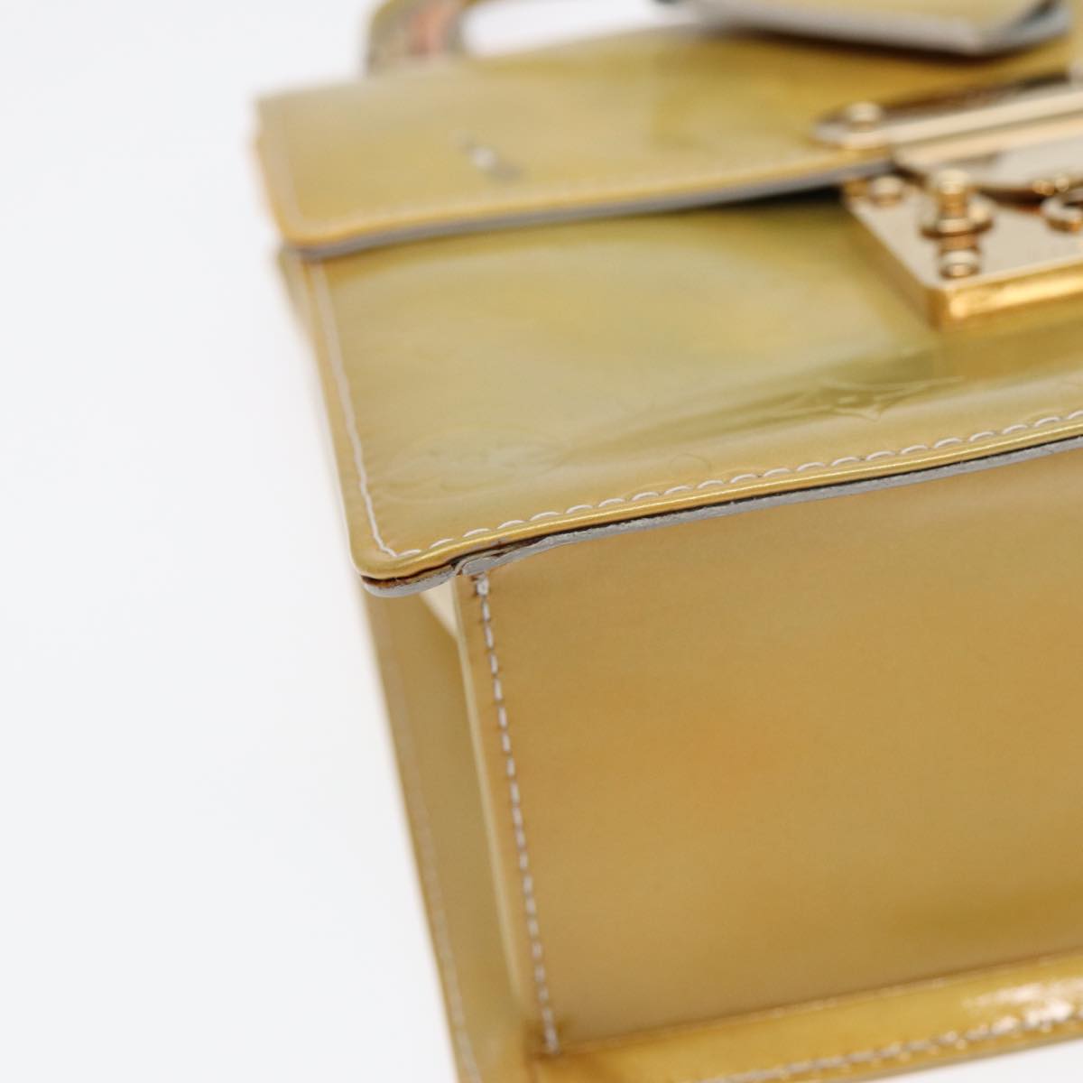 Louis Vuitton Spring Street Yellow Patent Leather Hand Bag