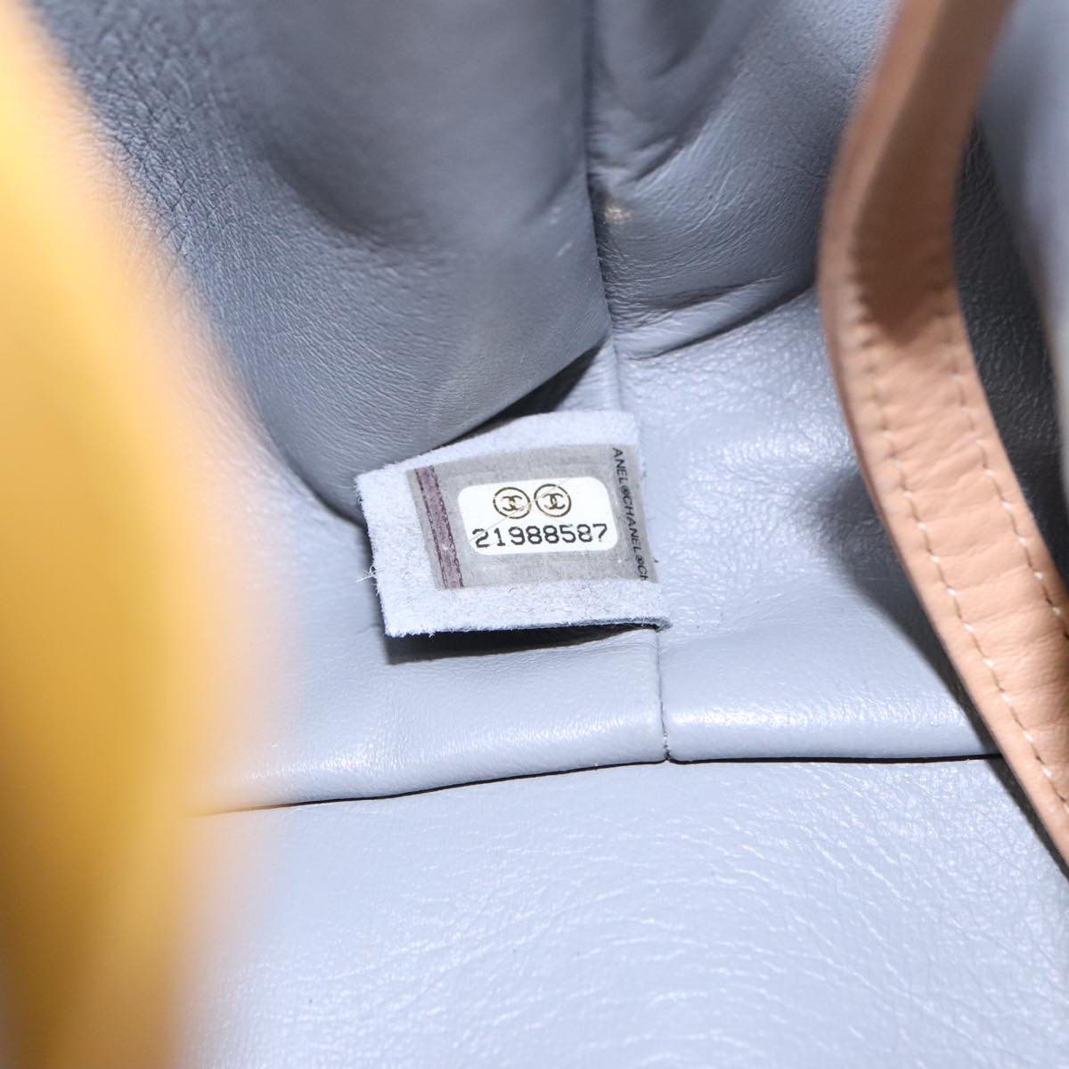 Chanel Matelassé Beige Leather Tote Bag