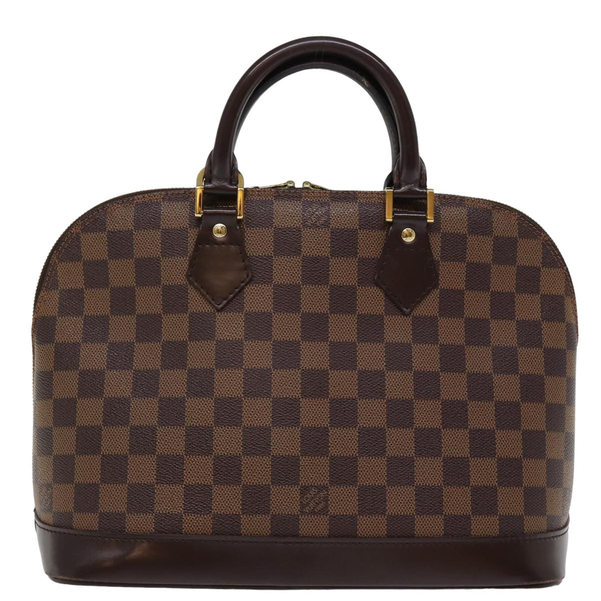 Louis Vuitton Alma Brown Canvas Hand Bag