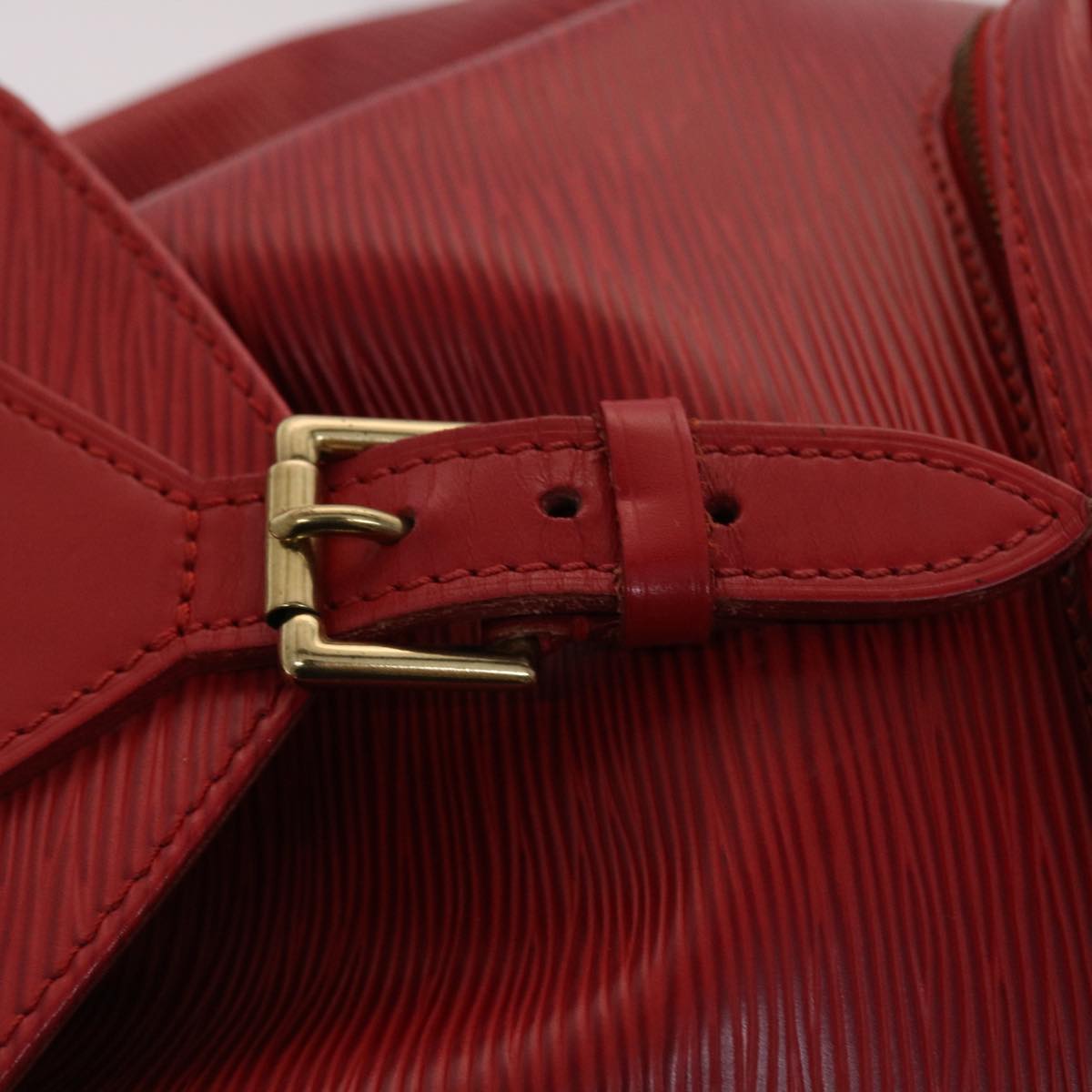 Louis Vuitton Montsouris Red Leather Backpack Bag