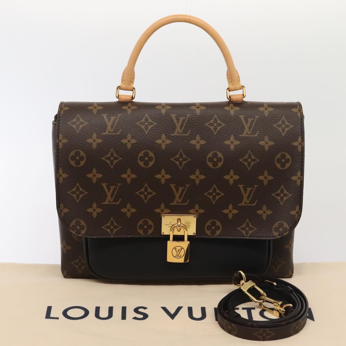 Louis Vuitton Marignan Brown Canvas Hand Bag