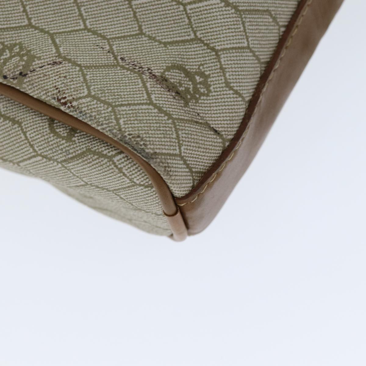 Dior Honeycomb Beige Canvas Clutch Bag