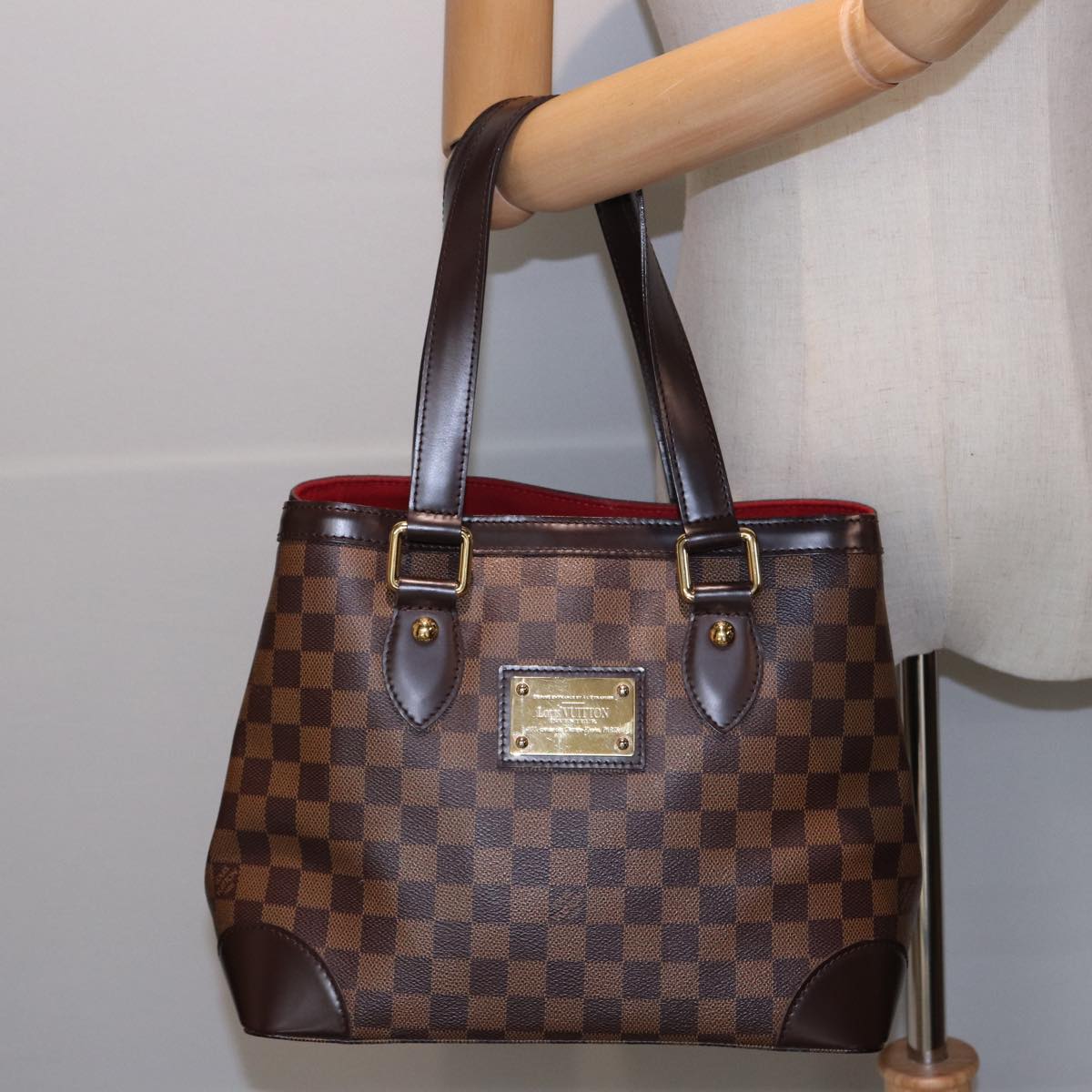 Louis Vuitton Hampstead Brown Canvas Tote Bag