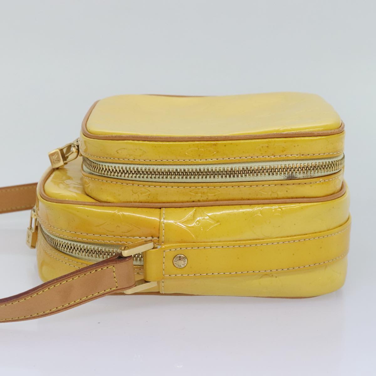 Louis Vuitton Wooster Yellow Patent Leather Shoulder Bag