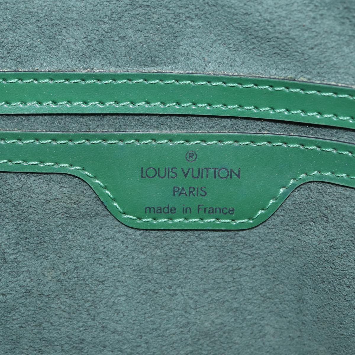 Louis Vuitton Saint Jacques Green Leather Shoulder Bag