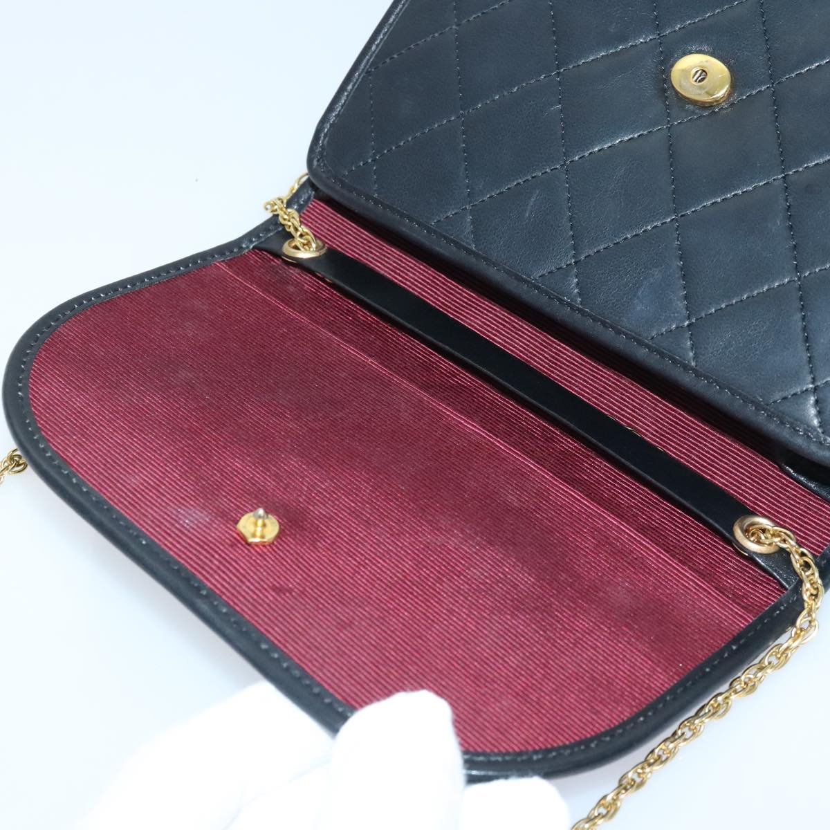 Chanel Matelassé Black Leather Shoulder Bag