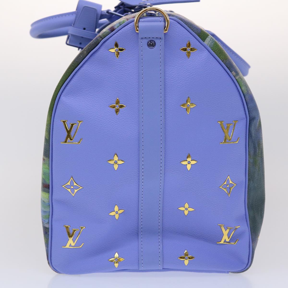 Louis Vuitton Keepall Bandouliere 50 Blue Leather Travel Bag