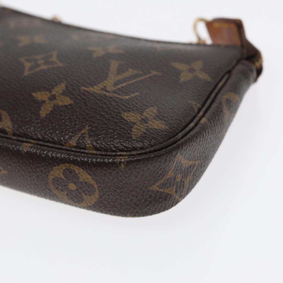 Louis Vuitton Pochette Accessoire Brown Canvas Clutch Bag