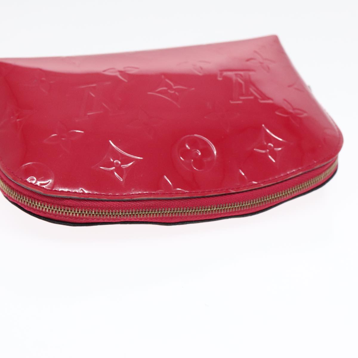 Louis Vuitton Cosmetic Pouch Red Patent Leather Clutch Bag