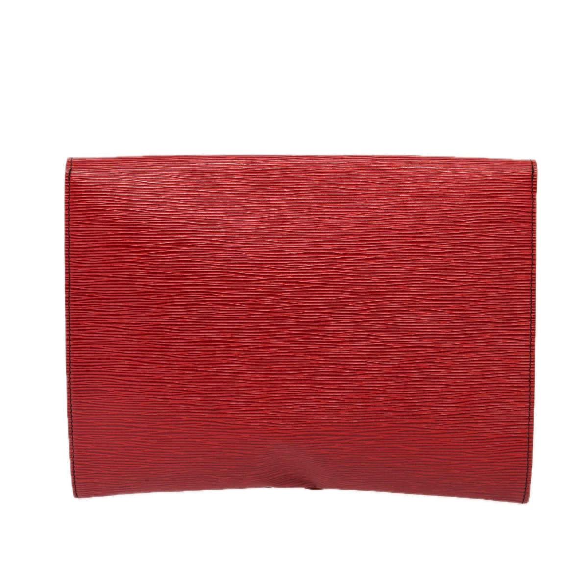 Louis Vuitton Jena Red Leather Clutch Bag