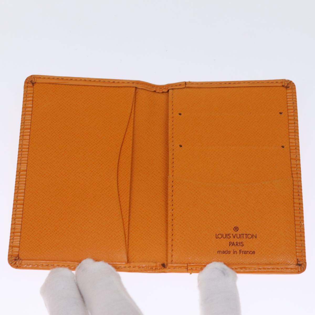 Louis Vuitton Organizer de poche Orange Leather Wallet Accessories