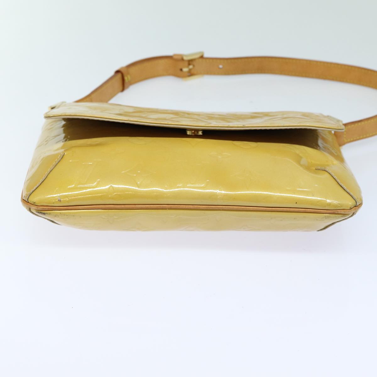 Louis Vuitton Thompson Yellow Patent Leather Shoulder Bag