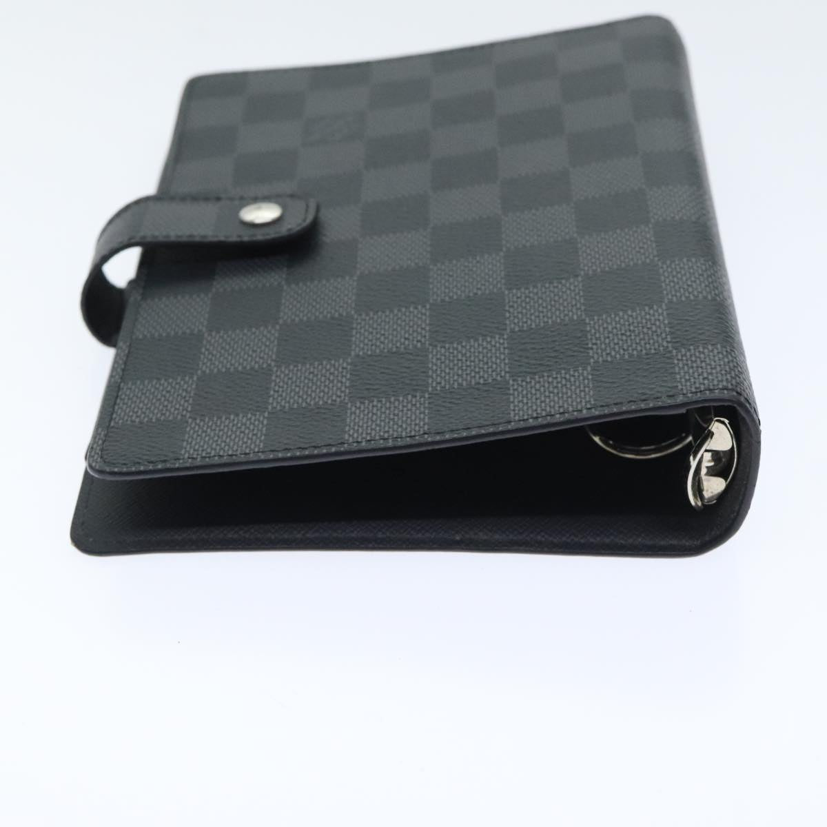 Louis Vuitton Agenda MM Black Canvas Wallet Accessories