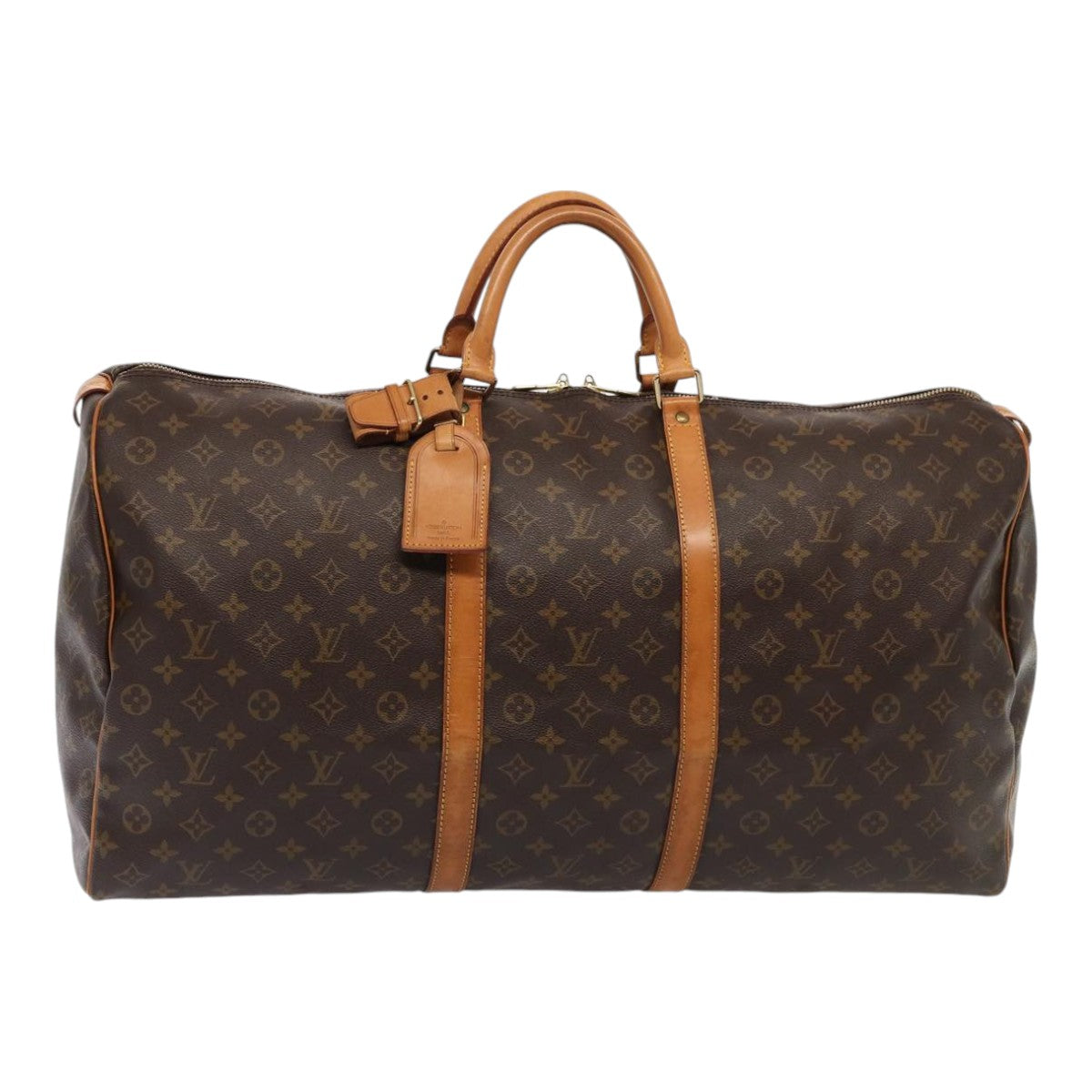 Louis Vuitton Keepall 60 Brown Canvas Travel Bag