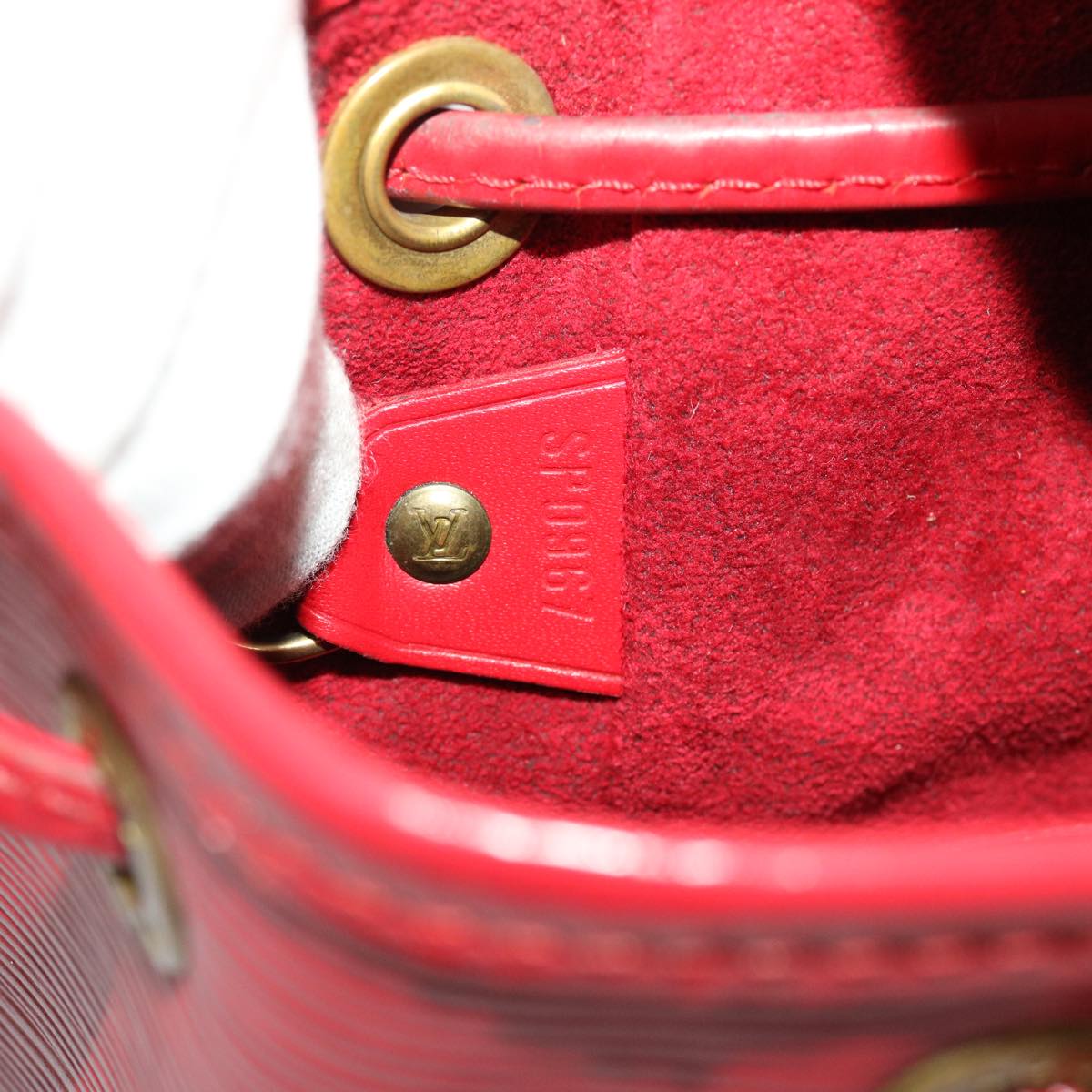 Louis Vuitton Montsouris Red Leather Backpack Bag