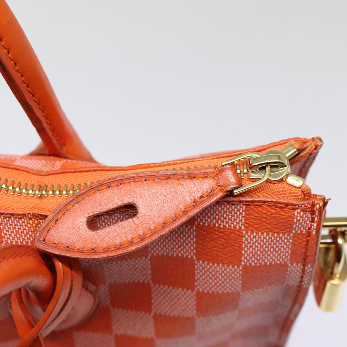 Louis Vuitton Pimont Mobile Orange Canvas Hand Bag