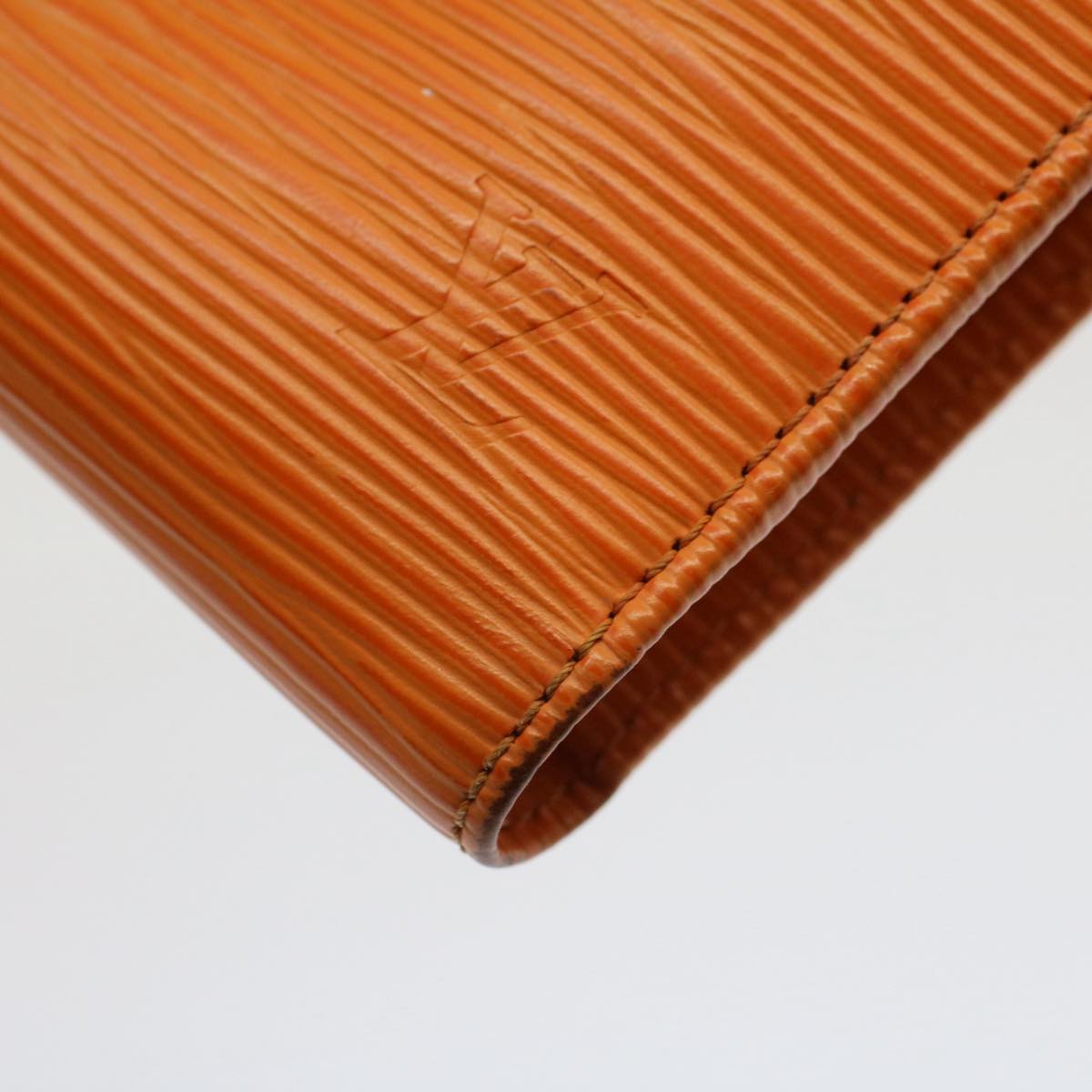 Louis Vuitton Viennois Orange Leather Wallet Accessories