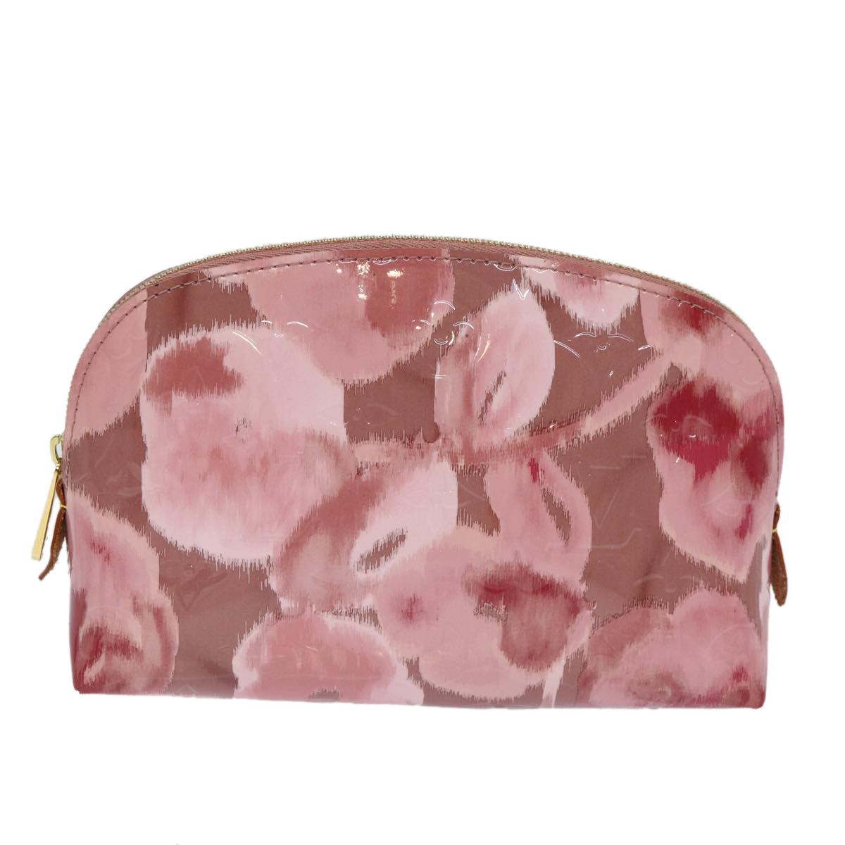 Louis Vuitton Cosmetic Pouch Pink Patent Leather Clutch Bag