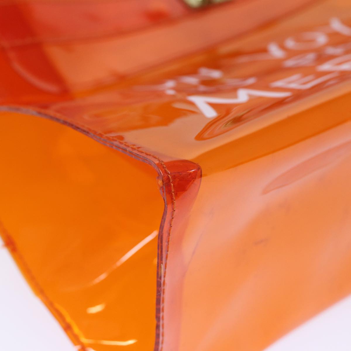 Hermès Kelly Orange Vinyl Hand Bag