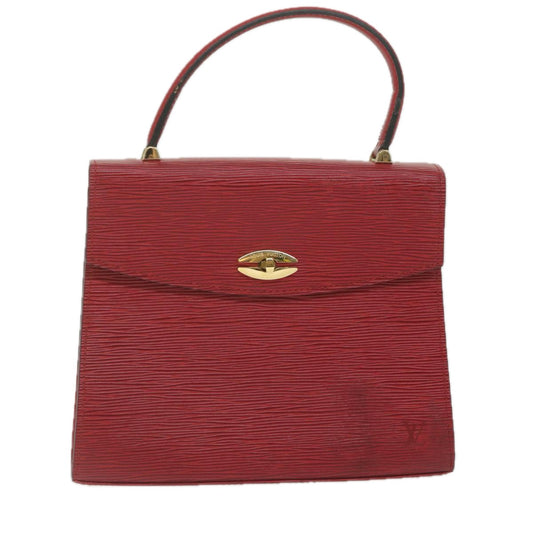 Louis Vuitton Malesherbes Red Leather Hand Bag