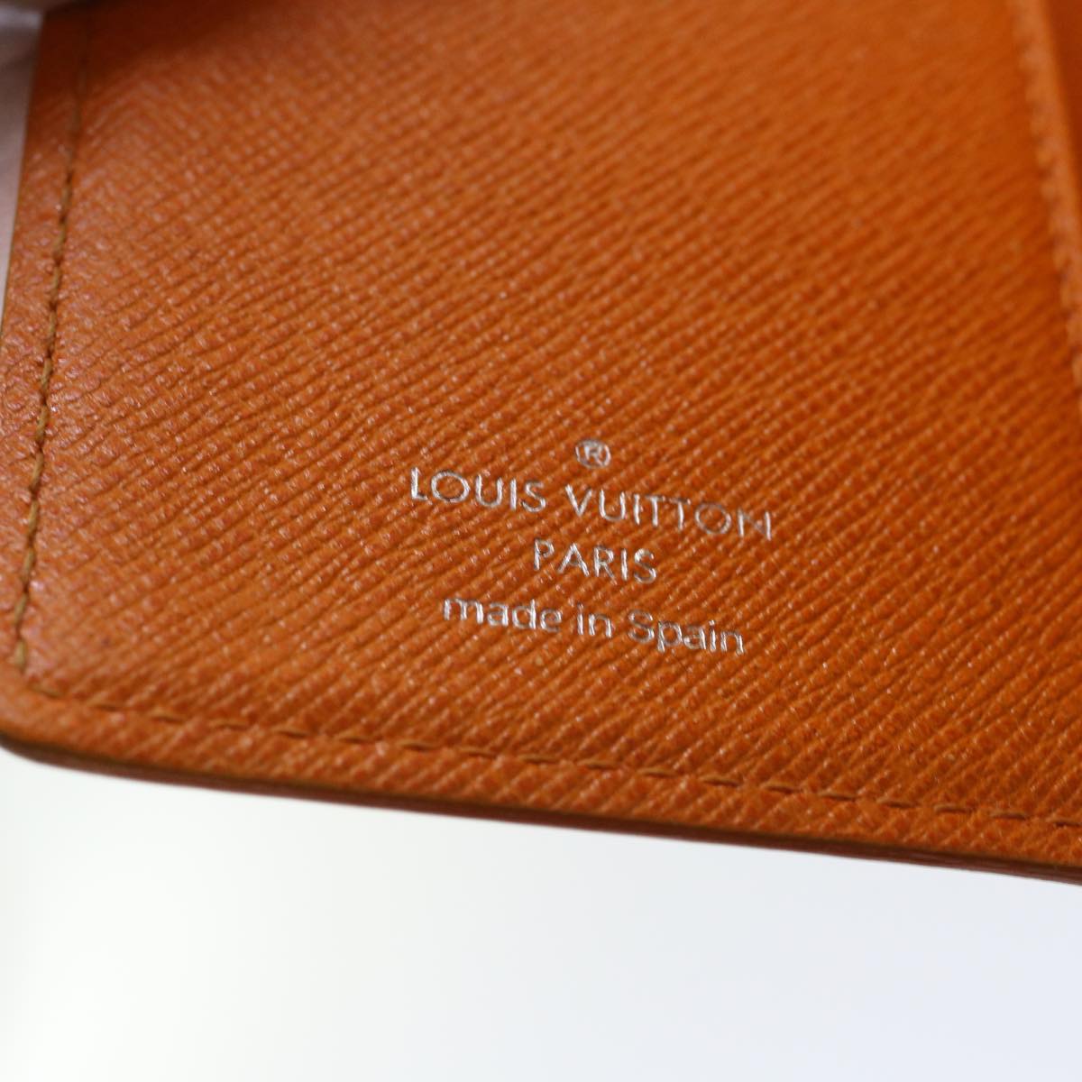 Louis Vuitton Agenda PM Orange Leather Wallet Accessories