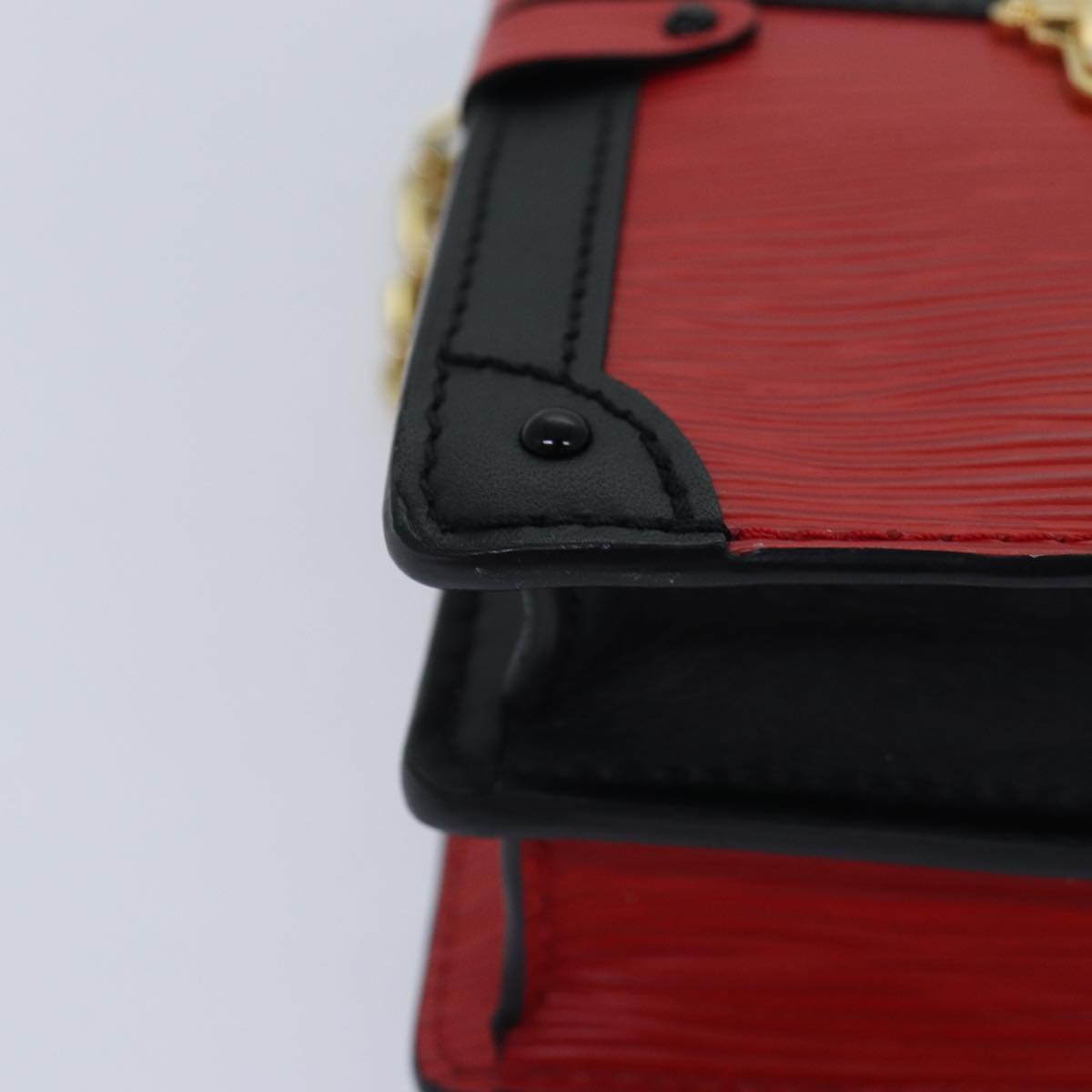 Louis Vuitton Trunk Red Leather Shoulder Bag