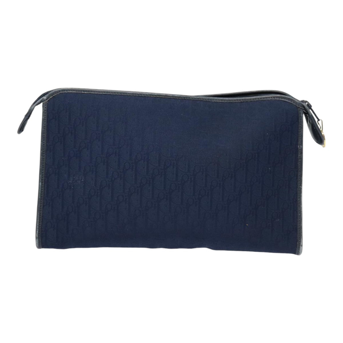 Dior Trotter Navy Canvas Clutch Bag