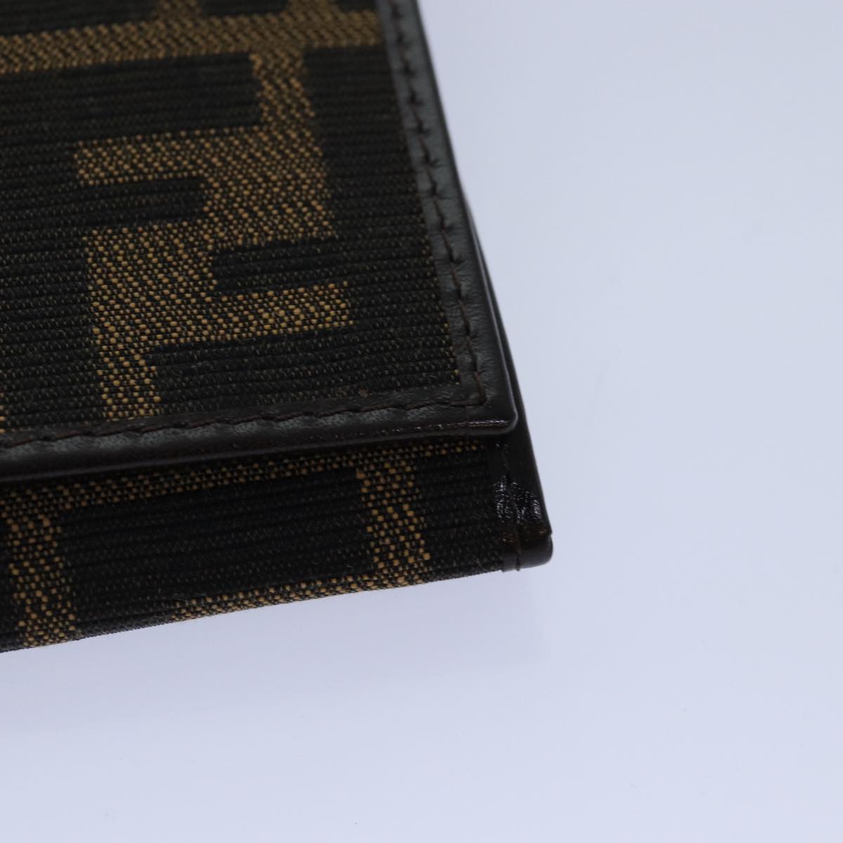 Fendi Zucca Brown Canvas Wallet Accessories