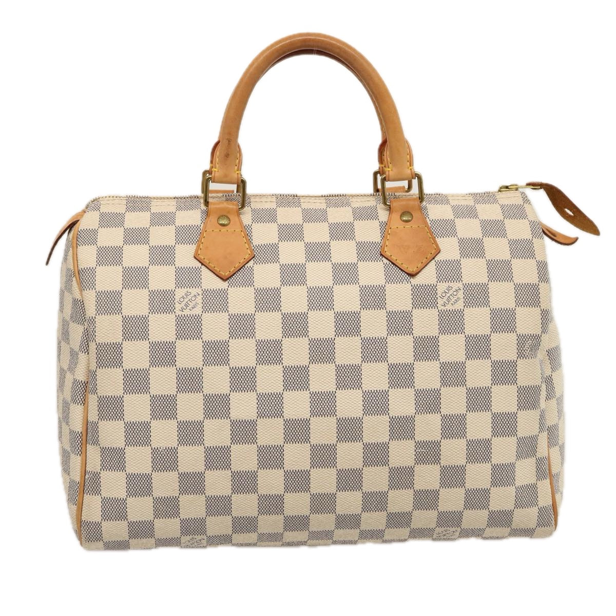 Louis Vuitton Speedy 30 White Canvas Hand Bag