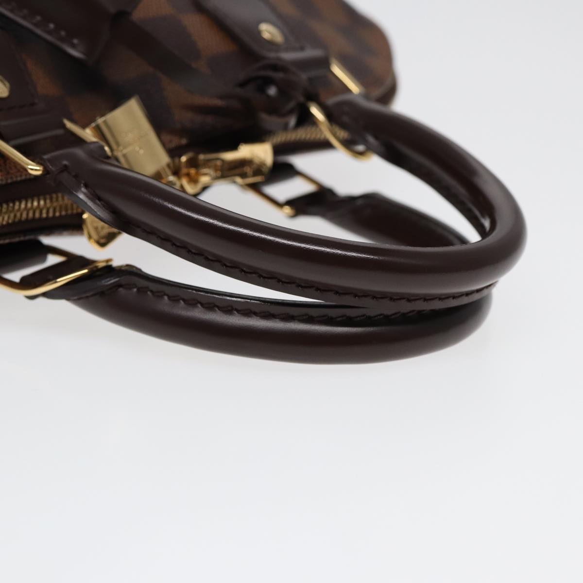 Louis Vuitton Alma Brown Canvas Hand Bag