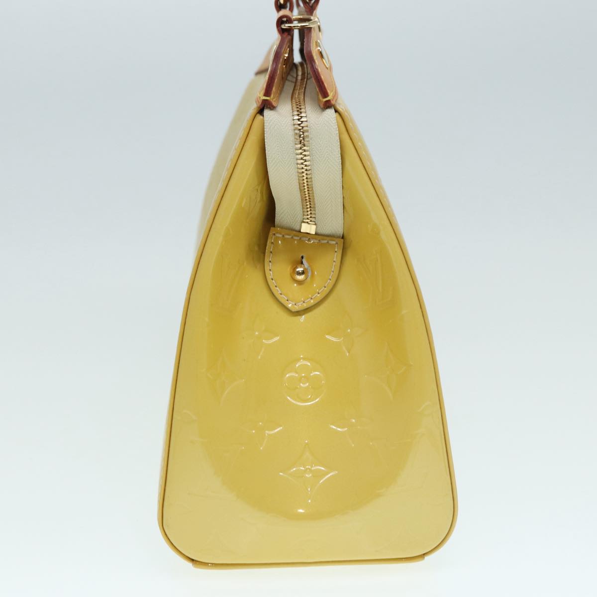 Louis Vuitton Brea Yellow Patent Leather Hand Bag