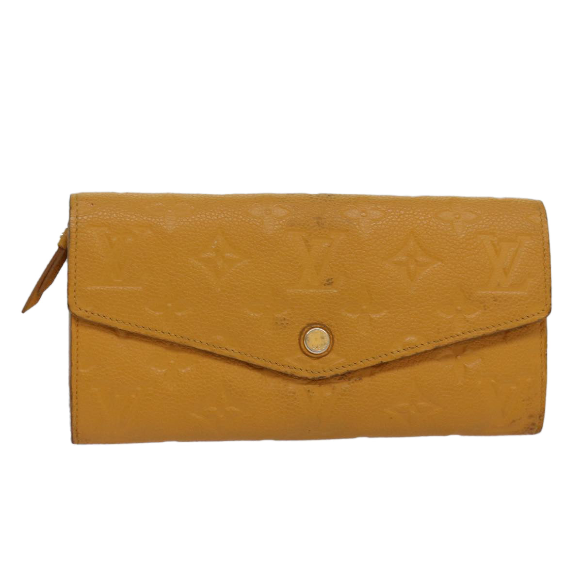 Louis Vuitton Portefeuille Yellow Leather Wallet Accessories