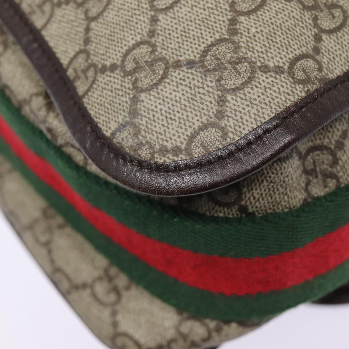 Gucci Messenger Beige Canvas Shoulder Bag