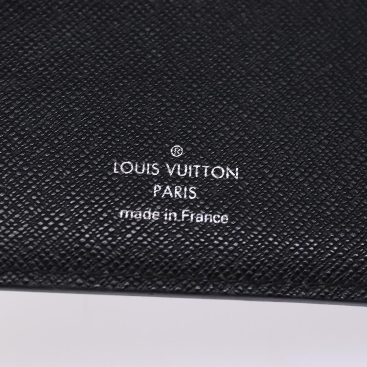 Louis Vuitton Agenda cover Black Leather Wallet Accessories