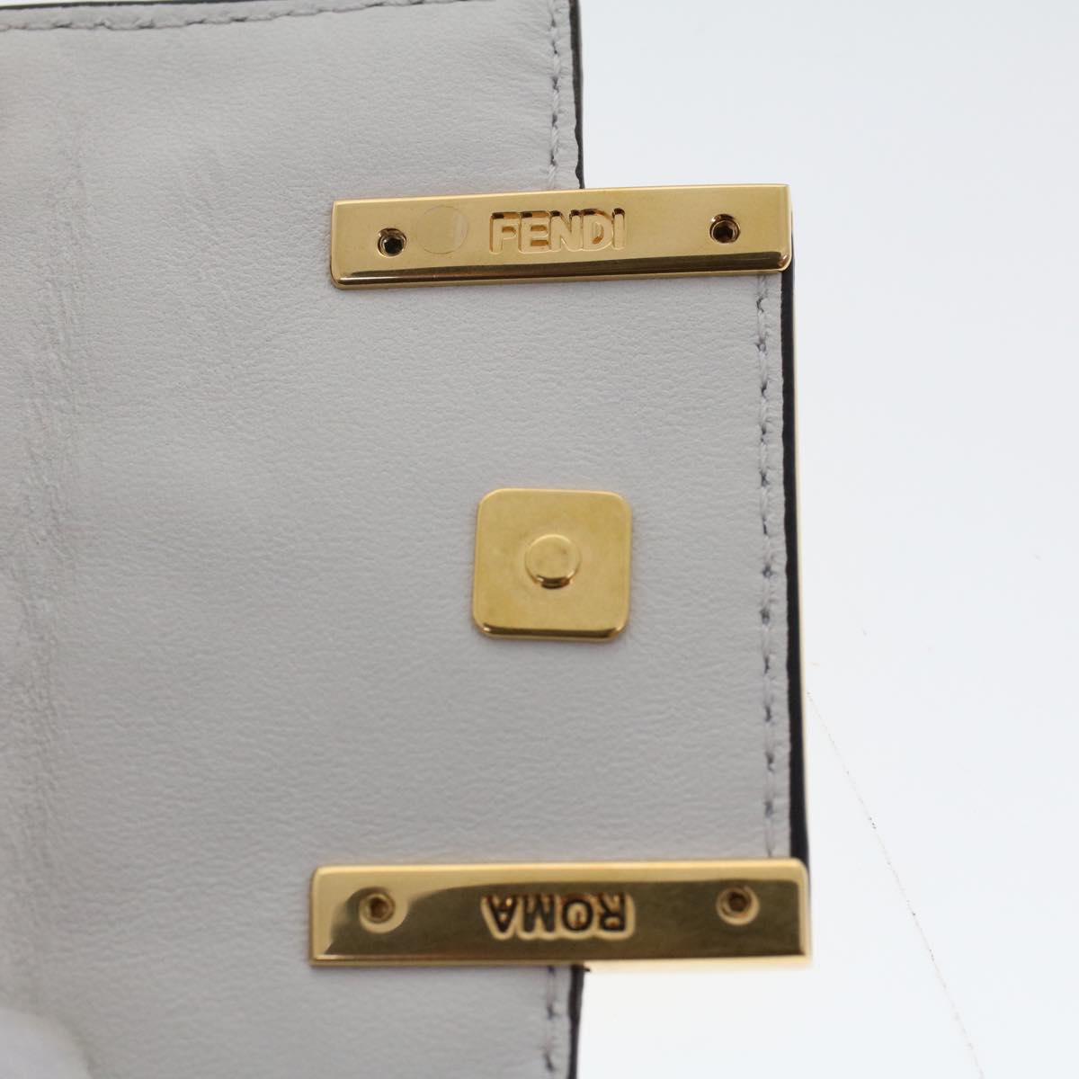 Fendi White Leather Shoulder Bag