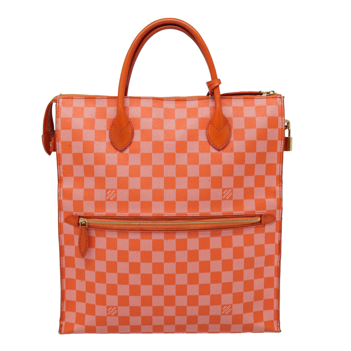 Louis Vuitton Pimont Mobile Orange Canvas Hand Bag