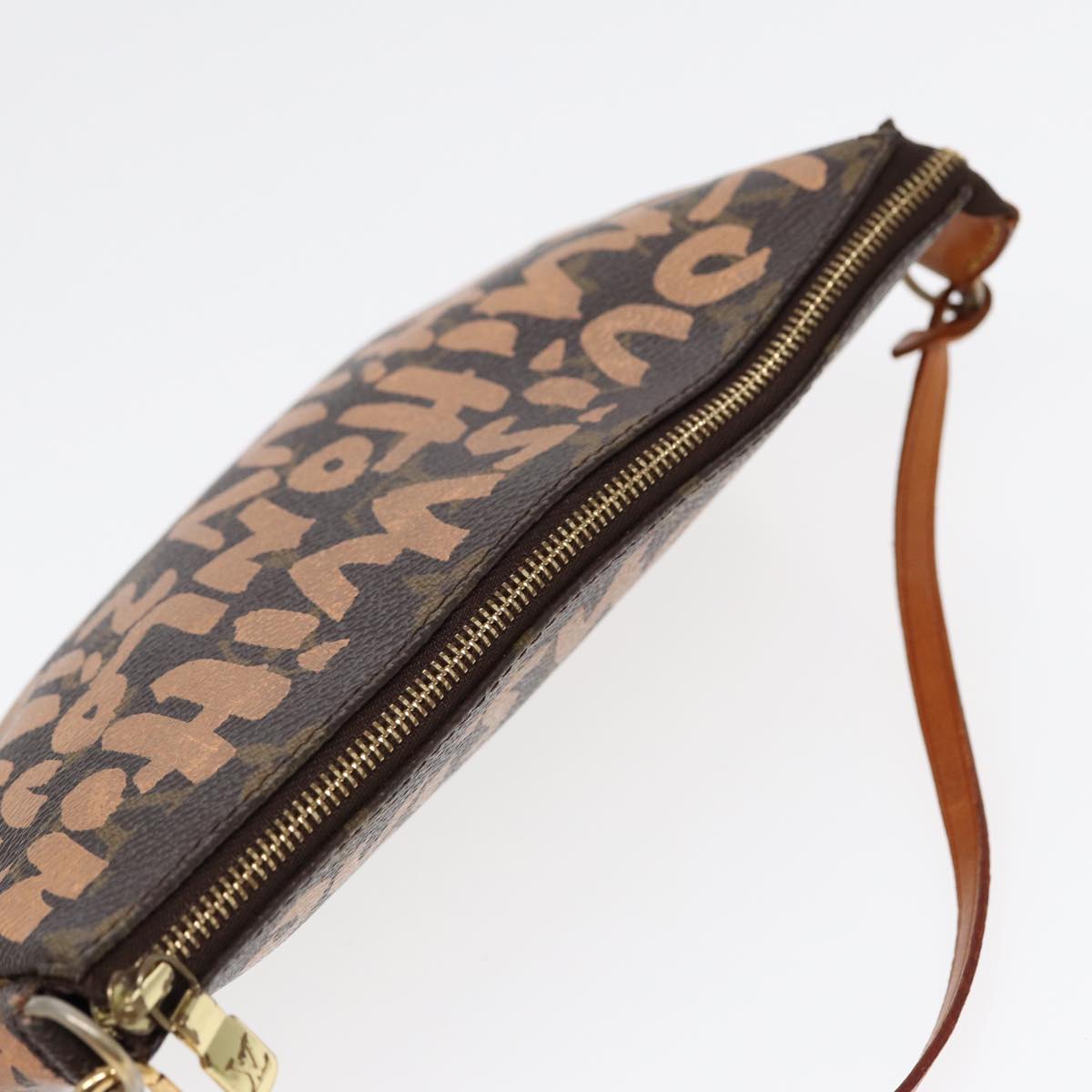 Louis Vuitton Pochette Accessoire Brown Canvas Clutch Bag