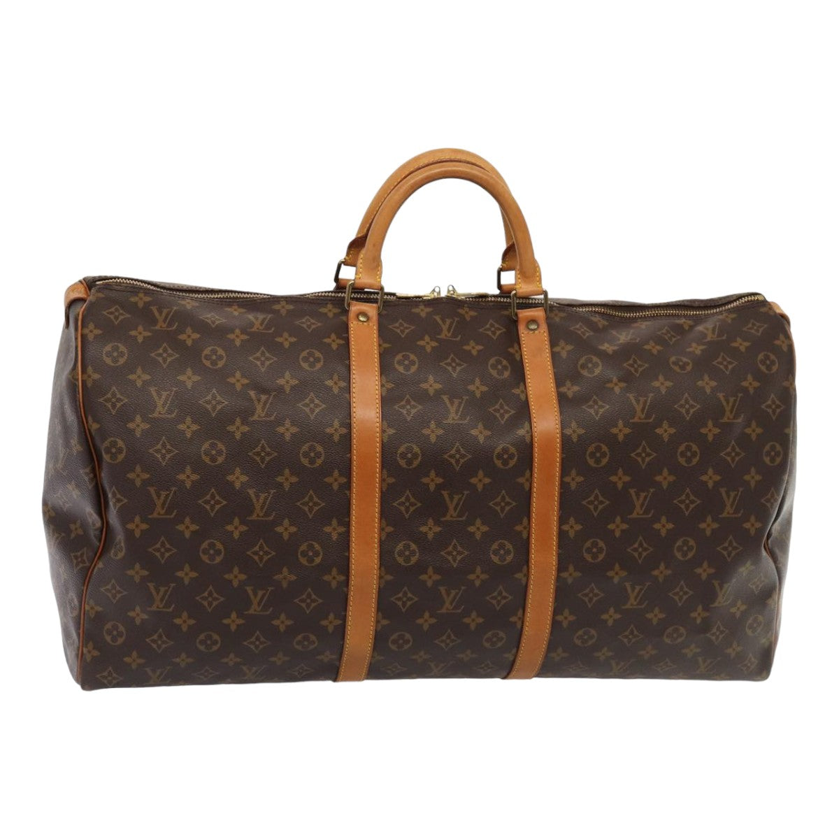 Louis Vuitton Keepall 60 Brown Canvas Travel Bag