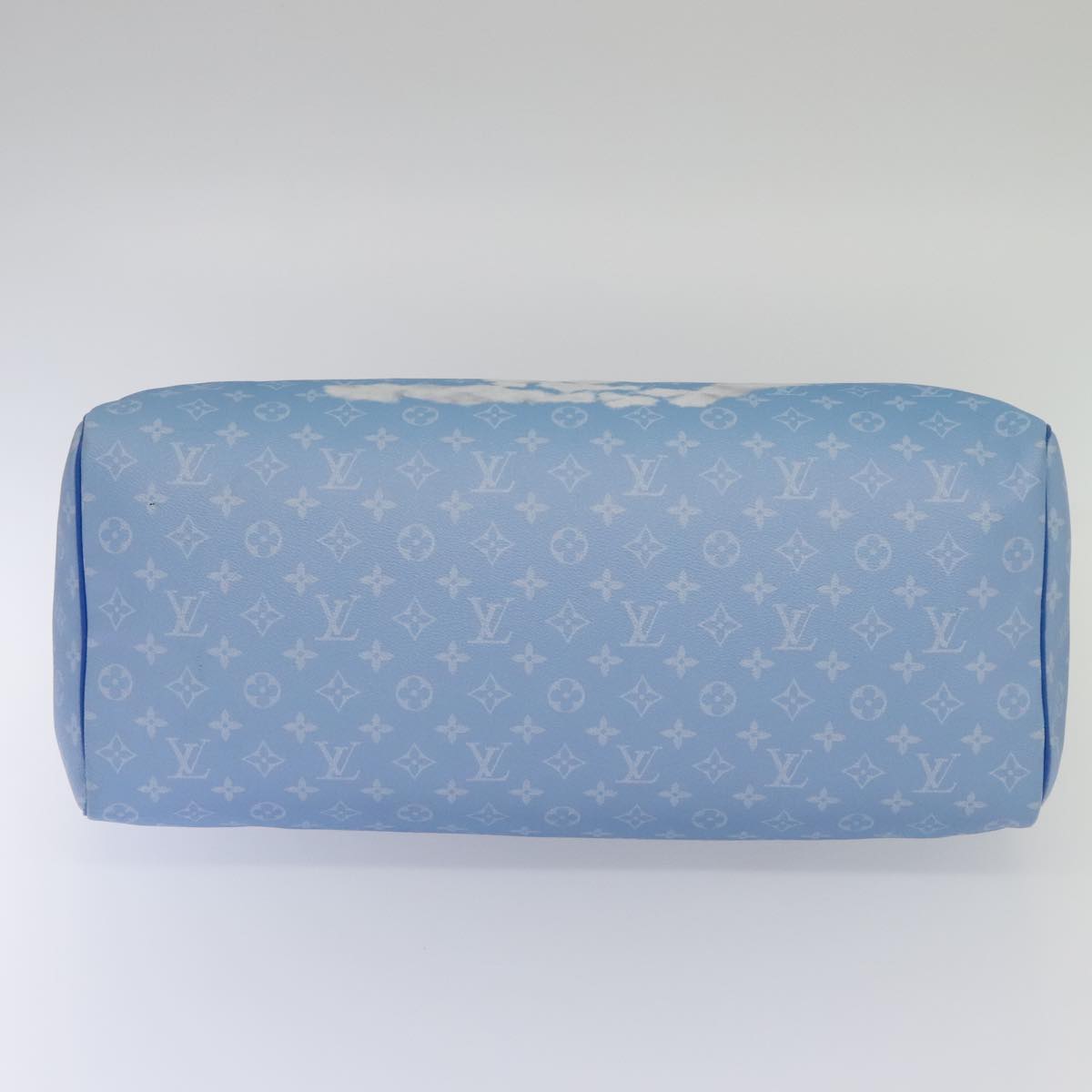 Louis Vuitton Keepall Bandouliere 50 Blue Canvas Travel Bag