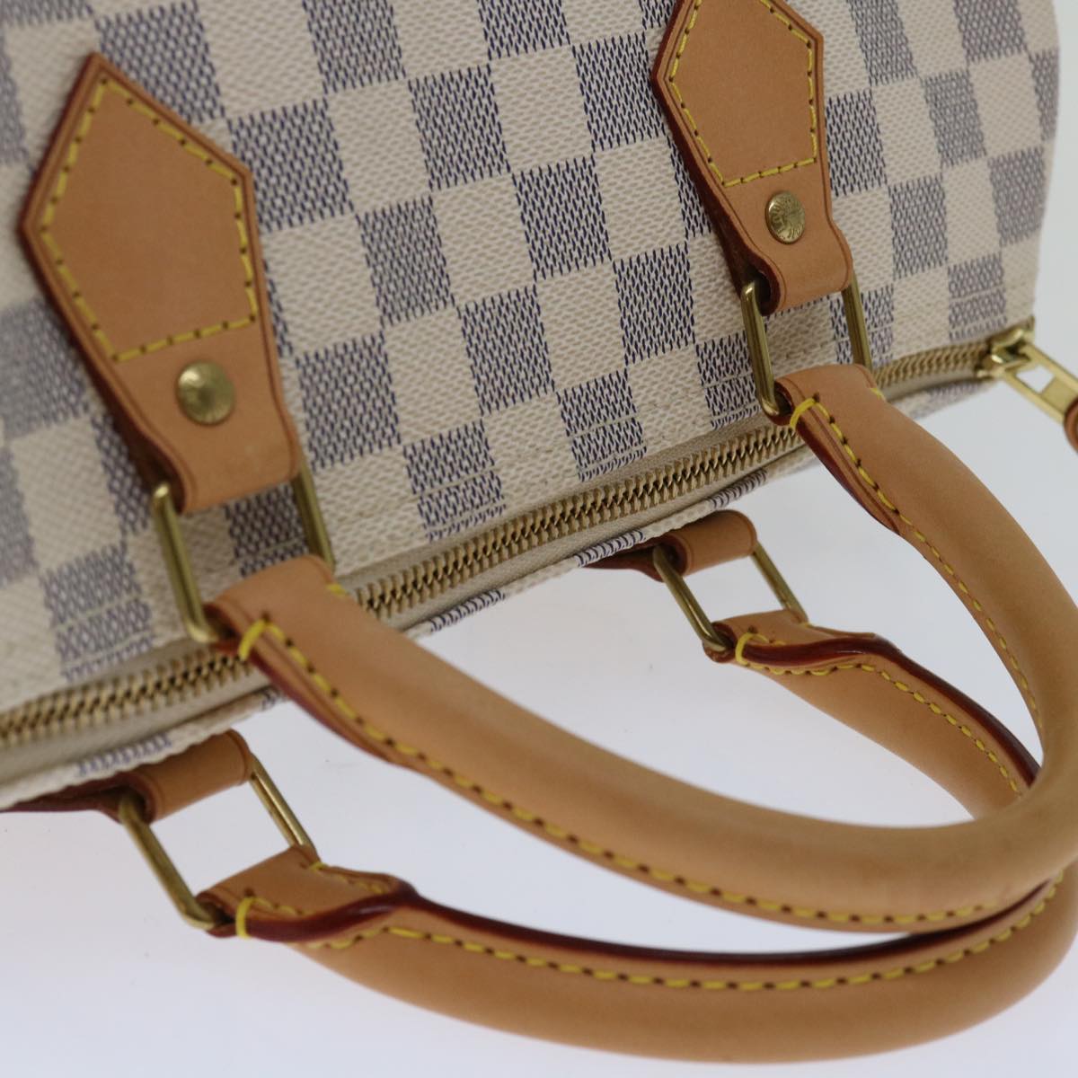 Louis Vuitton Speedy 30 White Canvas Hand Bag