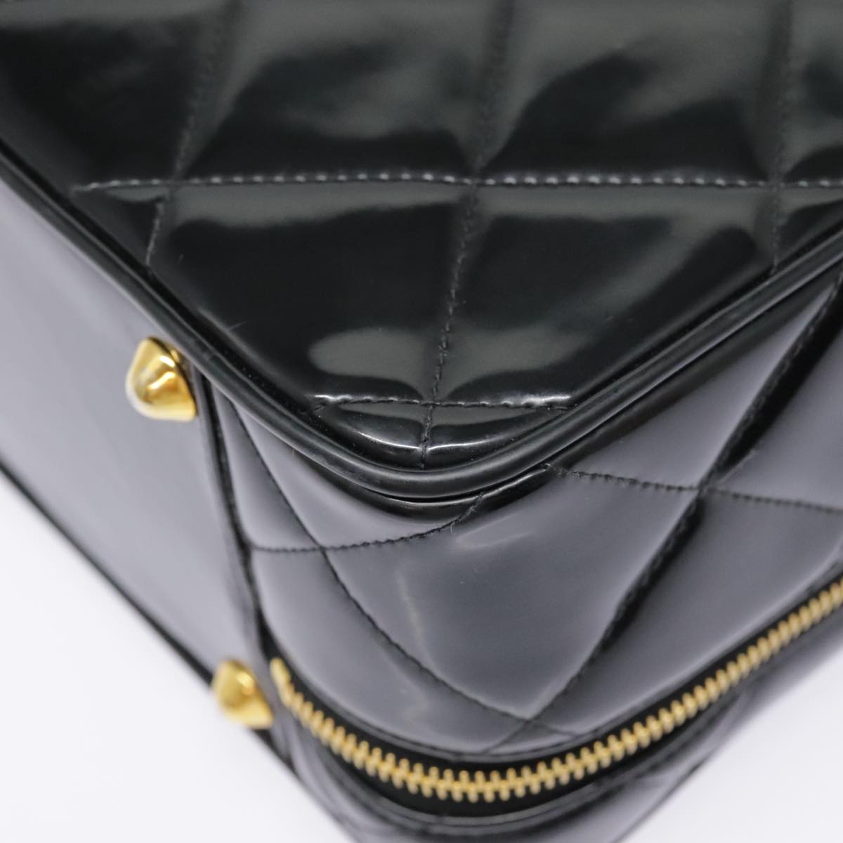 Chanel Black Patent Leather Hand Bag